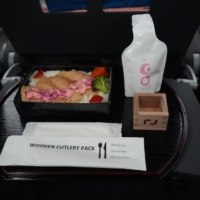 The event featured an exhibition of the in-flight meals paired with GO POCKET (DOLCE).