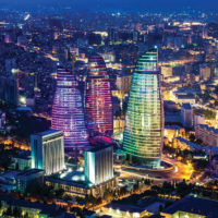 The Flame Towers are a prominent landmark in Baku | © AZPROMO