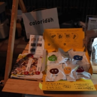 The 'coloridoh' edible cookie dough, showcased at the Sustainable Food Lab booth in the 'Food Mirai Yokocho,' allows for a playful, clay-like experience while being delicious to eat.
