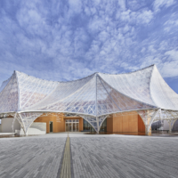 The Osaka Health Care Pavilion has already taken shape.