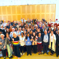 Participants, including representatives of The Club of Rome youth program the 50 Percent, take part in the It's Time for a Human Revolution conference at Taplow Court, in Buckinghamshire, England, in October. | MONE TAKAYAMA