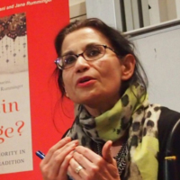 Musawah co-founder Ziba Mir-Hosseini speaks at a 2015 publication event in London. | MUSAWAH