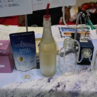 Exhibition of the extraction process for 'SAKESOME': sake-derived nanoparticles