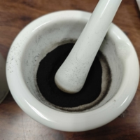 Pulverized carbonized sake lees
