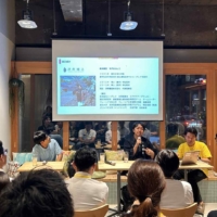Scene from Tsunan Sake Brewery’s presentation at Sustainable Food Showcase vol.7 held at the Sustainable Food Museum