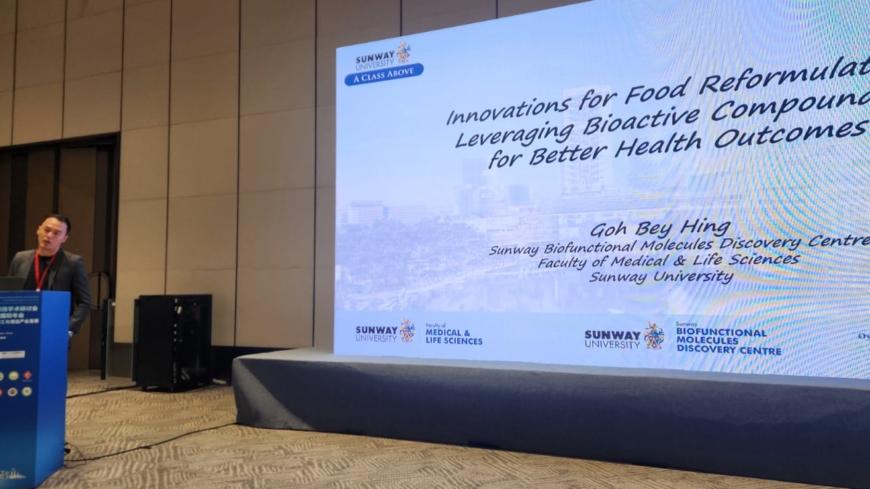 Prof. Bey-Hing Goh Highlights Regenesome’s SAKESOME Research in International Food Science Conference Presentation