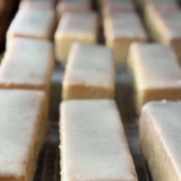 After coating Yukigesho Castella