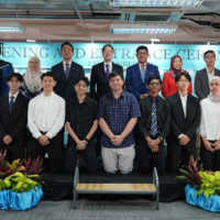 Students take part in an entrance ceremony at the University of Tsukuba, Malaysia in Kuala Lumpur in September 2024. | UTMY