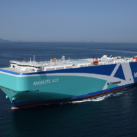 The Angelite Ace is a liquefied natural gas-fueled car carrier capable of carrying 7,000 car equivalent units.